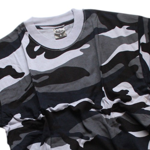 Preview: US T-shirt, half sleeves, reinforced round neck